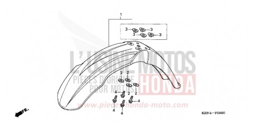AILE AVANT CRF250R9 de 2009